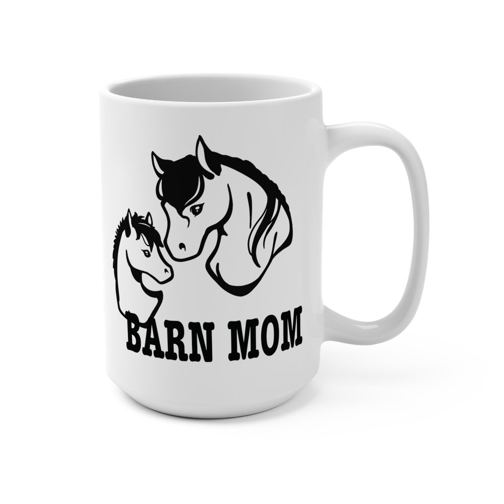 
                  
                    Load image into Gallery viewer, Barn Mom Horse and Foal 15oz Ceramic Mug
                  
                