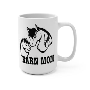 
                  
                    Load image into Gallery viewer, Barn Mom Horse and Foal 15oz Ceramic Mug
                  
                