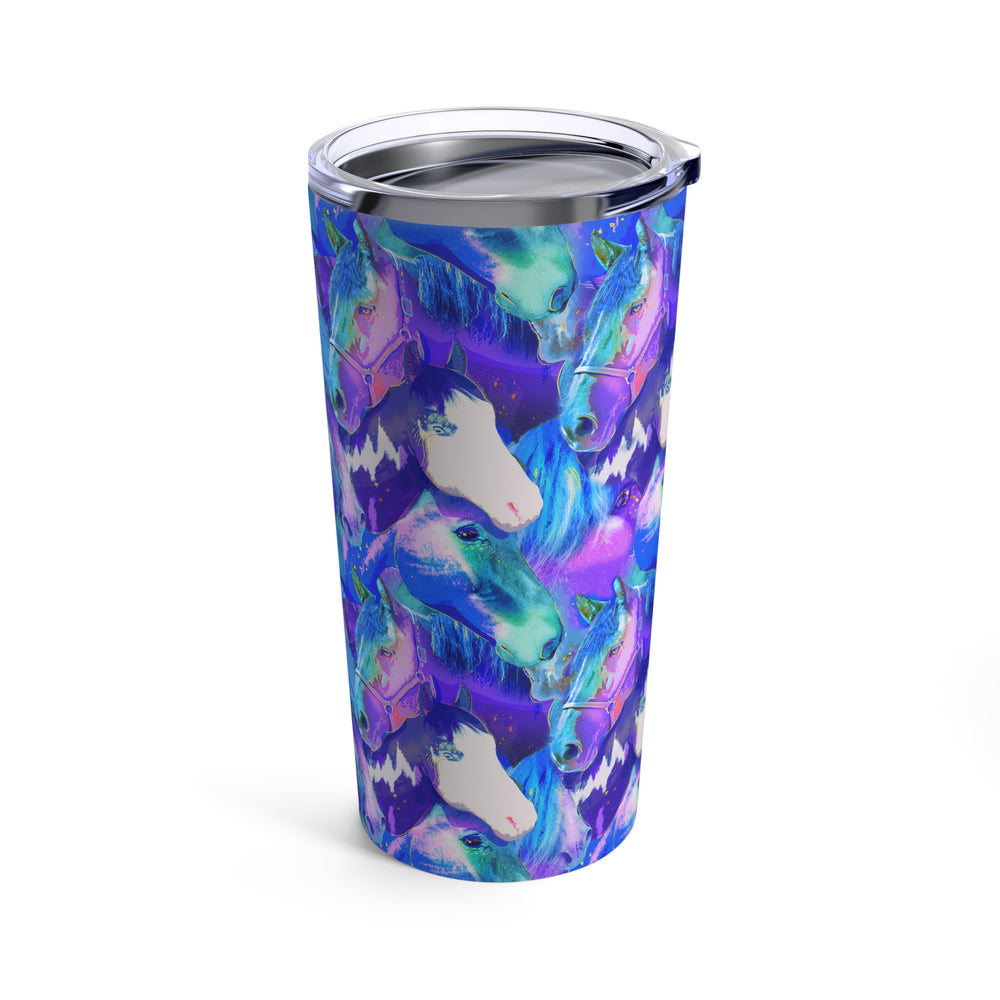 
                  
                    Load image into Gallery viewer, mockup of an insulated tumbler featuring our blue herd seamless print
                  
                