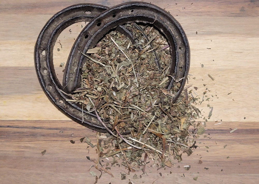 Chopped Dandelion Leaf herbal supplement food topper for horses