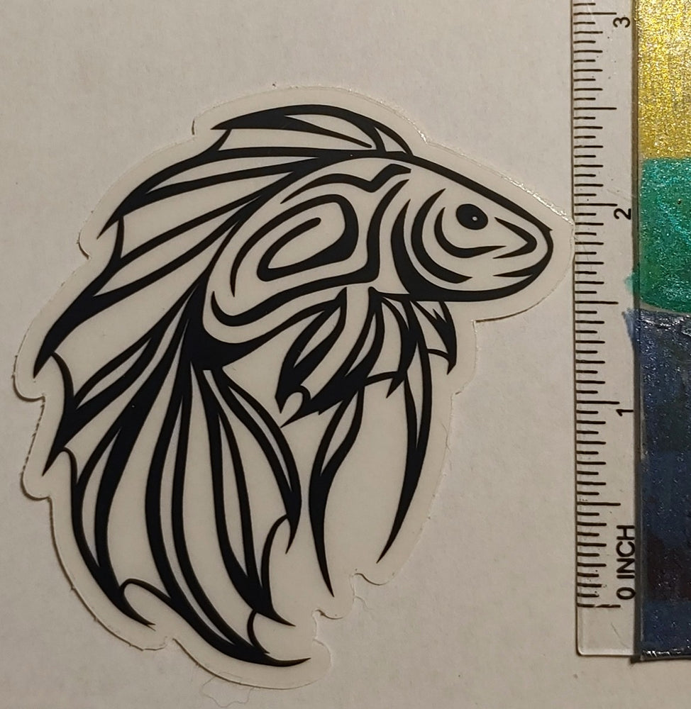 
                  
                    Load image into Gallery viewer, Clear Back Betta Sticker
                  
                