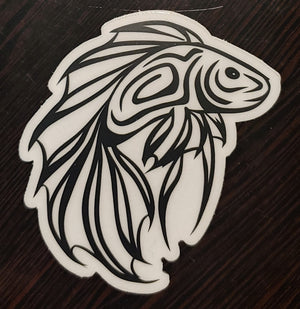 
                  
                    Load image into Gallery viewer, Clear Back Betta Sticker
                  
                
